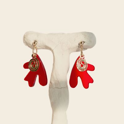 Pendientes Iris - Rojo