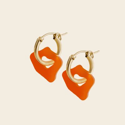 Boucles d'oreilles Nora - Orange