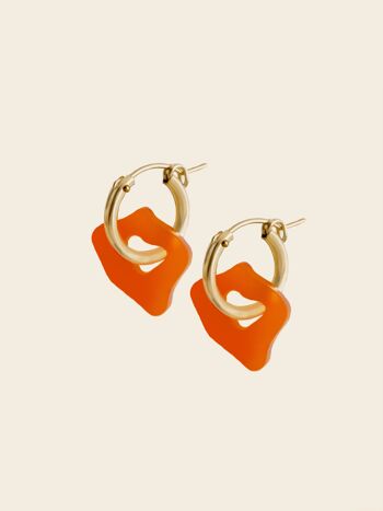 Boucles d'oreilles Nora - Orange 1
