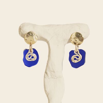 Manon earrings - Royal blue