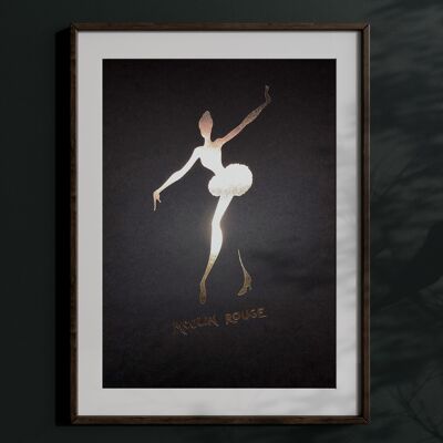 Official Moulin Rouge Paris® Poster Dancer silhouette C