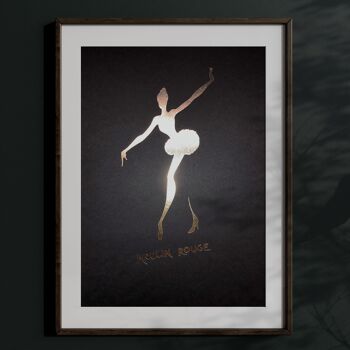 Affiche Moulin Rouge Paris® Officielle Danseuse silhouette C 1