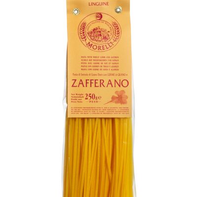 Handwerklich hergestellte Pasta-Linguine mit Safran mit Keimen.250