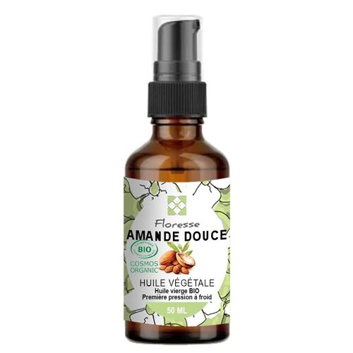 Huile Végétale d'Amande douce BIO - 50 Ml