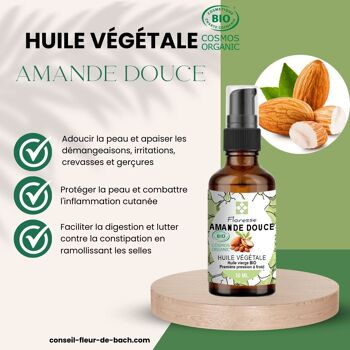 Huile Végétale d'Amande douce BIO - 50 Ml 3