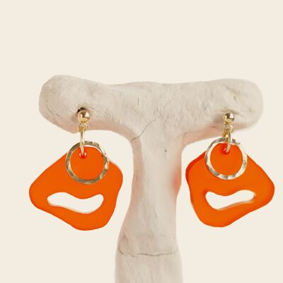 Boucles d'oreilles Albane - orange