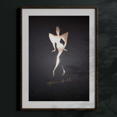 Póster oficial del Moulin Rouge Paris® Silueta de bailarina A