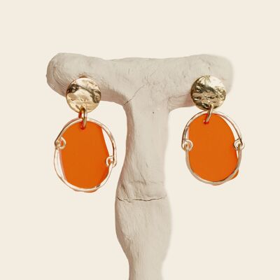 Boucles d'oreilles Roxane - Orange
