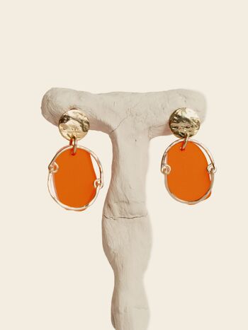 Boucles d'oreilles Roxane - Orange 1