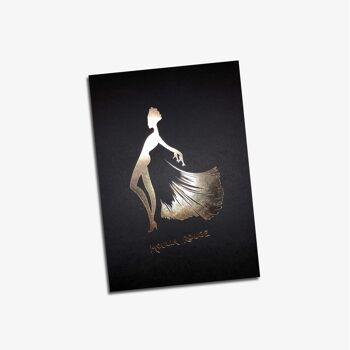 Affiche Moulin Rouge Paris® Officielle Danseuse silhouette B Letterpress 5