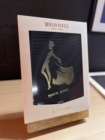 Affiche Moulin Rouge Paris® Officielle Danseuse silhouette B Letterpress 7
