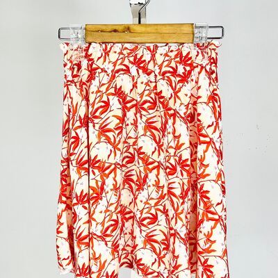 Tropical floral skirt for girls
