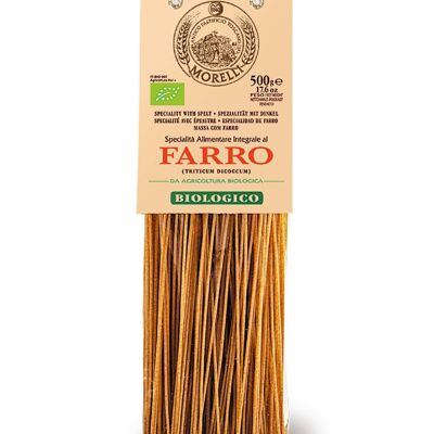Pâtes artisanales Spaghetti complet 100% épeautre g.500