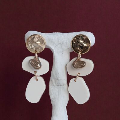 Boucles d'oreilles Romy - Beige