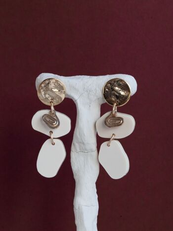 Boucles d'oreilles Romy - Beige 1