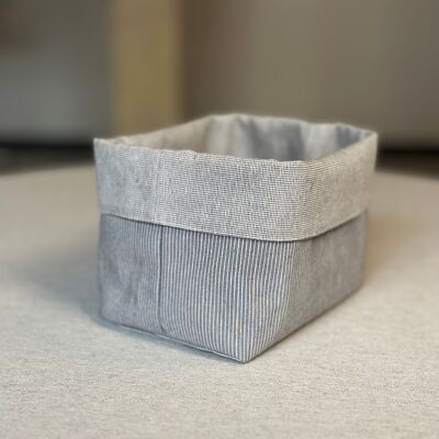 Panier en tissu, h=20cm, coton recyclé, imprimé | Nord 2