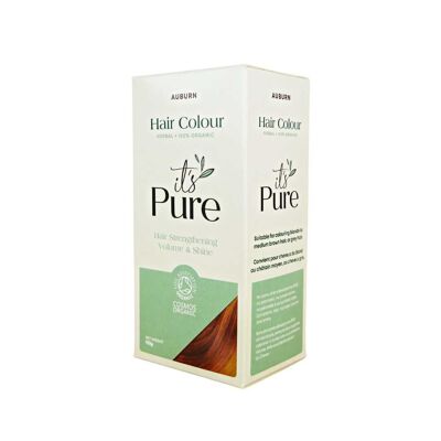 It's Pure Bio-Kräuter-Haarfarbe, Rotbraun, 110 g