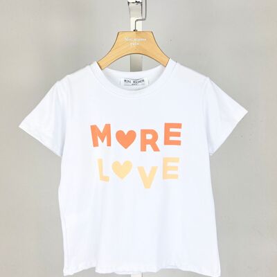 Cotton T-shirt with message for girls