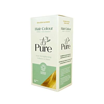 It's Pure Bio-Kräuter-Haarfarbe, Goldblond, 110 g