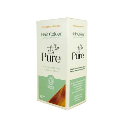 It's Pure Coloration Capillaire Végétale Bio Blond Fraise 110g