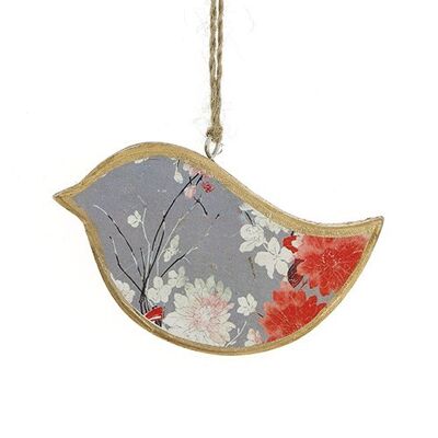 Decorative pendant bird gray