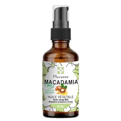 Huile Végétale de Macadamia BIO - 50 Ml