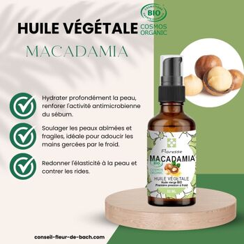 Huile Végétale de Macadamia BIO - 50 Ml 2