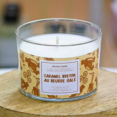 Breton caramel scented candle with salted butter