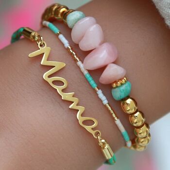 Bracelet maman turquoise 2