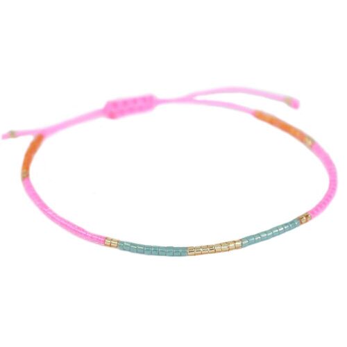 Armband Miyuki pink mint