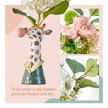 Ornements - Vase à fleurs animaux mignons - Zèbre - Décoration d'intérieur - Vase à fleurs mignon 3