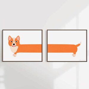 Affiche "CORGI" - DIPTYQUE A4