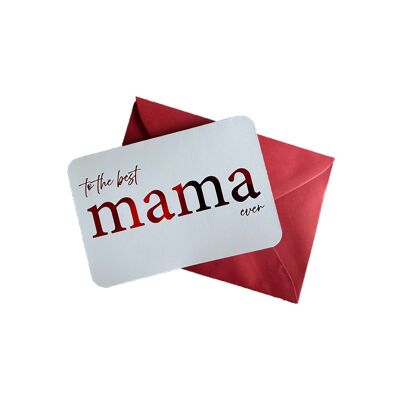 Mother's Day Card - Red foil
