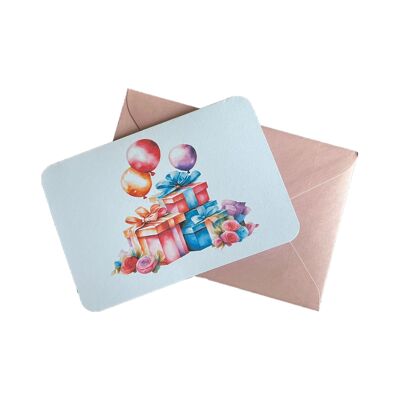 Birthday card - gifts