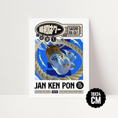 Poster - 18x24 - Jan Ken Pon: Forbici