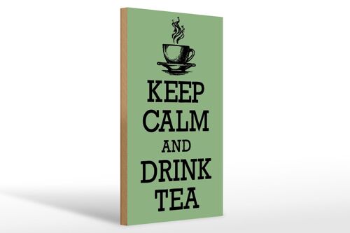 Holzschild Spruch 20x30cm Keep Calm and Drink Tea