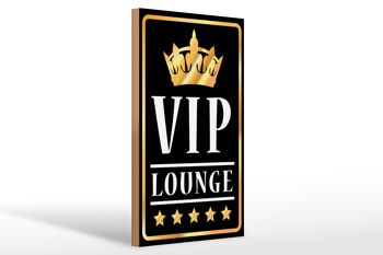 Panneau d'affichage en bois 20x30cm VIP Lounge Bar (n/b/g) 1