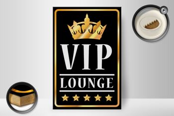 Panneau d'affichage en bois 20x30cm VIP Lounge Bar (n/b/g) 2