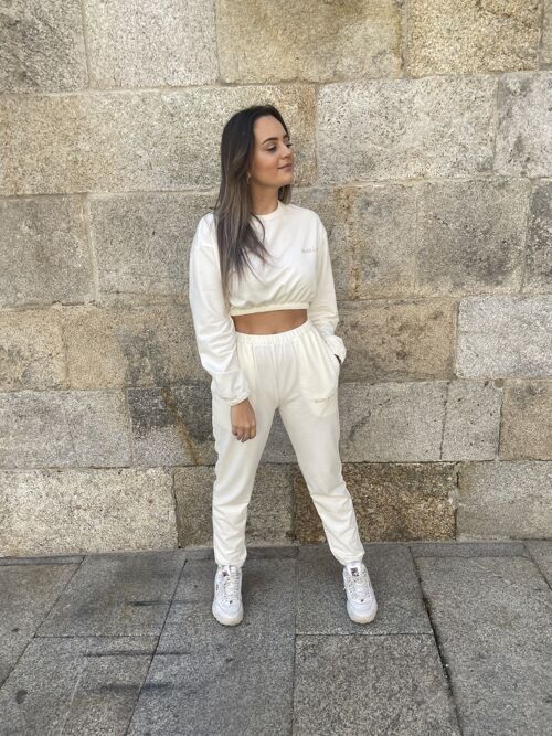 Ivory Tracksuit (Short Sweat)