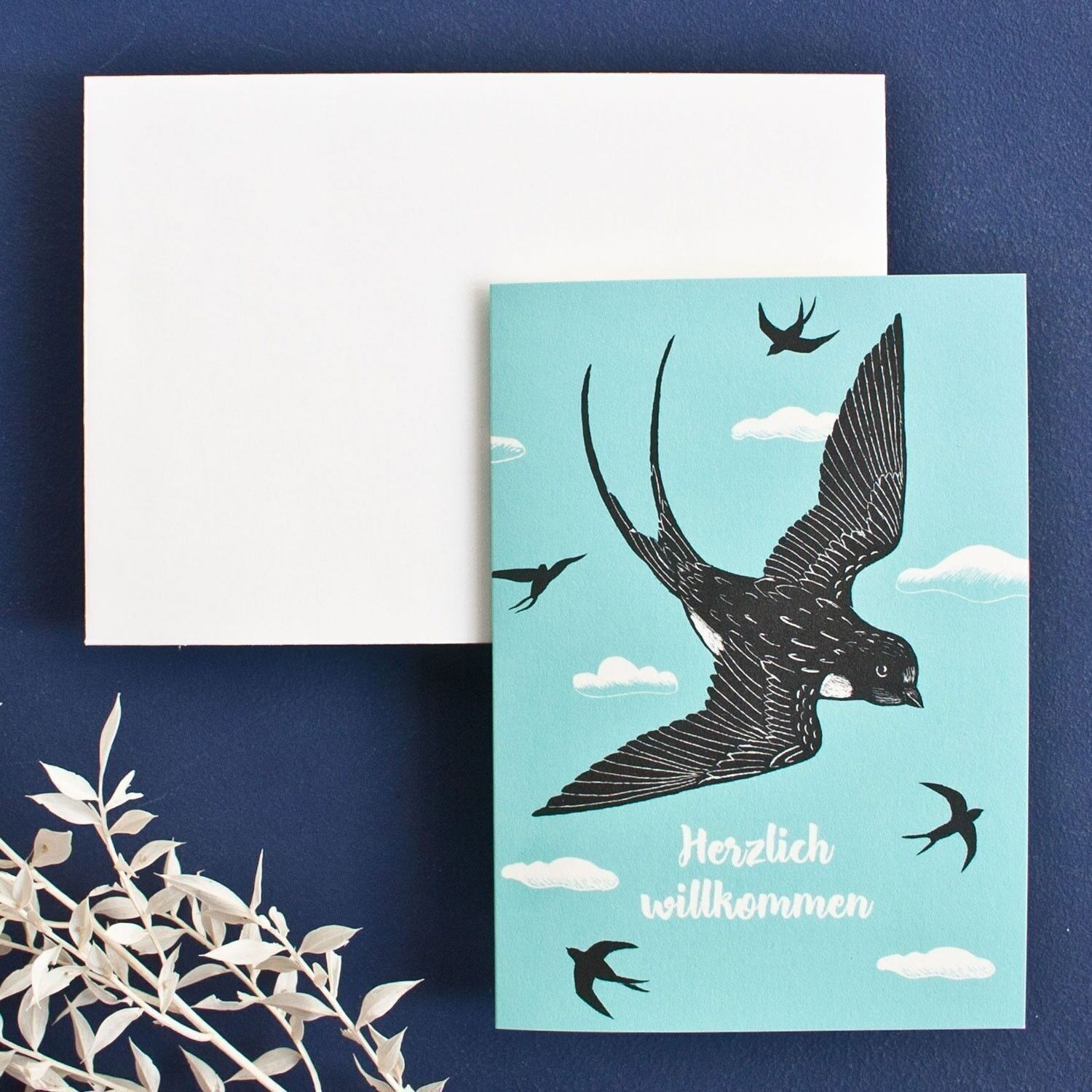 Grußkarte | Herzlich willkommen