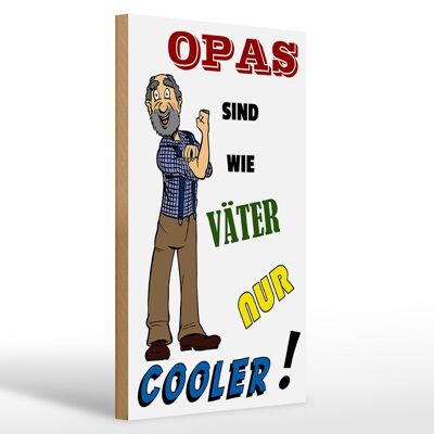 Holzschild Spruch 20x30cm Opas sind wie Väter nur cooler