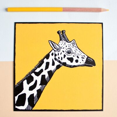 Cartolina | giraffa