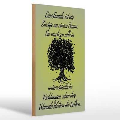 Holzschild Spruch 20x30cm Familie ist wie Zweige an Baum