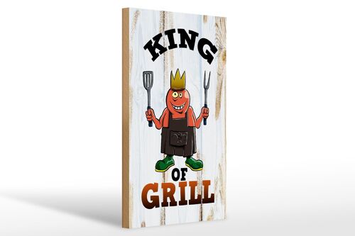 Holzschild Hinweis 20x30cm King of Grill