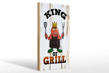 Panneau avis en bois 20x30cm King of Grill 1