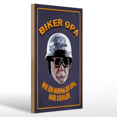 Holzschild Spruch 20x30cm Biker Opa wie ein normaler Opa