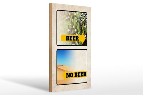 Holzschild 20x30cm Bild Beer No Beer Bier