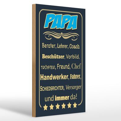 Holzschild Spruch 20x30cm Papa Berater Lehrer Freund immer