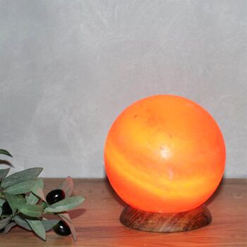 Lampe de table en cristal de sel LED Ball 2