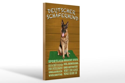 Holzschild Spruch 20x30cm Deutscher Schäferhund Hund